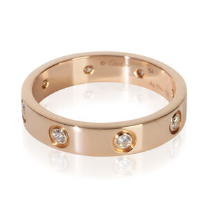 Cartier Rose Gold Diamond Small Model Love Ring